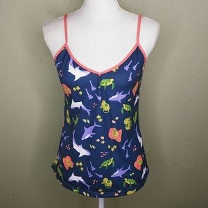😻 4/$25  Deep Sea Diver Print Camisole Top M NWOT